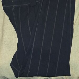Black Pinstripe Pants